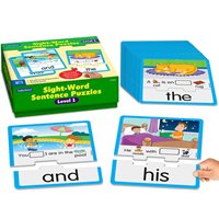 Sight-Word Sentence Puzzles-Level 1