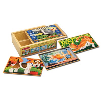 Animaux de compagnie Puzzles dans une boîte