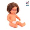 15" Baby Doll Girl with Down Syndrome with Glasses Three