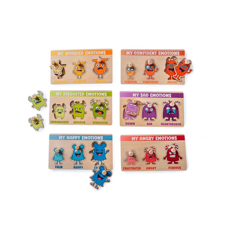 My Emotion Levels Peg Puzzles
