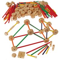 Ensemble de construction en bois classique