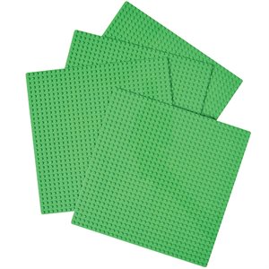 Plaques de base en brique de construction à emboîtement standard - Ensemble de 4