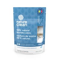 Nature Clean® Laundry  Detergent Pacs - Fragrance Free - 24 ct