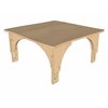 Natural Pod™ Reach - Table - Côtés incurvés - Patte réglable en Érable Fusion - 36'' L x 36'' P - Petites pattes