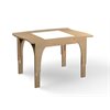 Natural Pod™ Reach - Light Table - Curved Sides - Adjustable Leg in Fusion Maple - 48 ''W x 36 ''D x - Large Legs