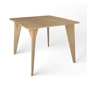 Natural Pod™ Gather - Table - Crescent Curve - Tripod Leg in Fusion Maple - 70"W x 47"D x 36"H