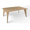 Natural Pod™ Gather - Table - Courbe en croissant - Pied trépied en érable fusion - 70"L x 47"P x 29"H
