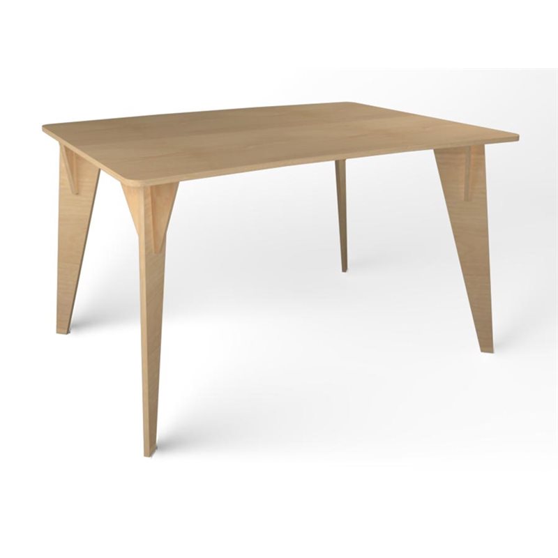 Natural Pod™ Gather - Table - Courbe en croissant - Pied trépied en érable fusion - 60"L x 47"P x 36"H