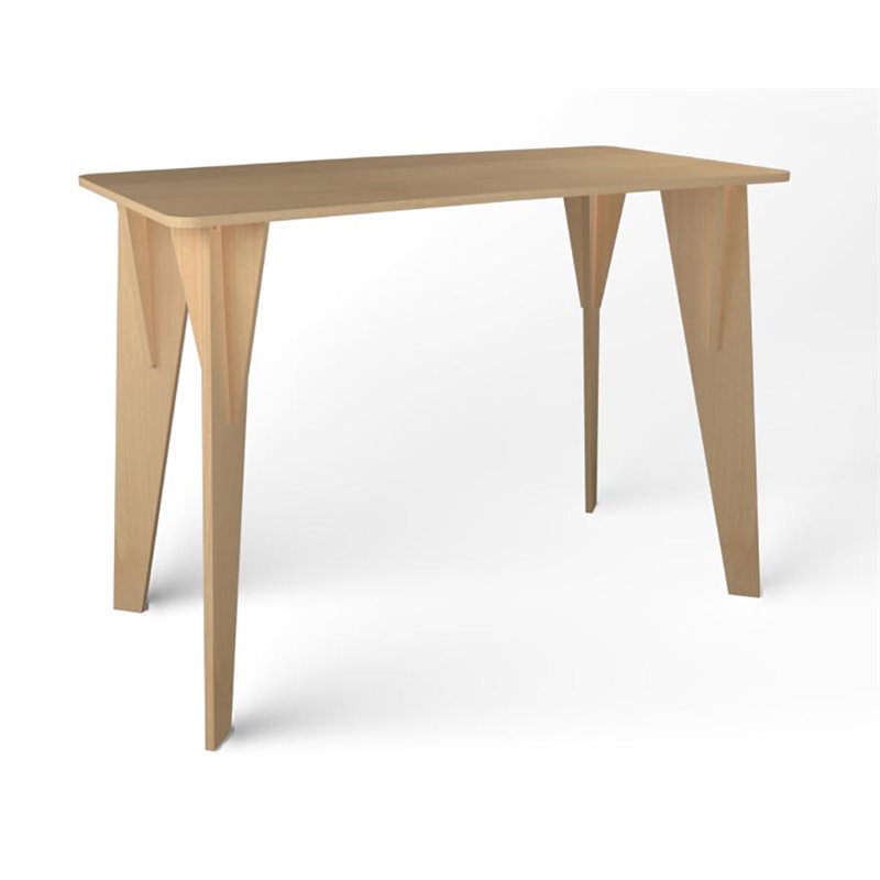 Natural Pod™ Gather - Table - Courbe en croissant - Pied trépied en érable fusion - 60"L x 30"P x 42"H