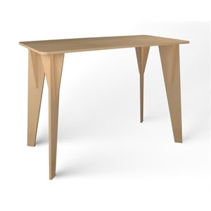 Natural Pod™ Gather - Table - Courbe en croissant - Pied trépied en érable fusion - 60"L x 30"P x 42"H