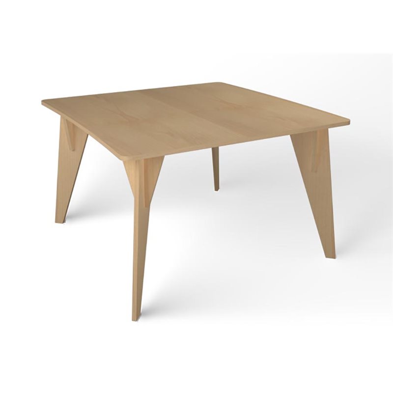 Natural Pod™ Gather - Table - Courbe en croissant - Pied trépied en érable fusion - 47"L x 47"P x 29"H