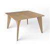 Natural Pod™ Gather - Table - Courbe en croissant - Pied trépied en érable fusion - 47"L x 47"P x 29"H