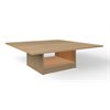 Natural Pod™ Join - Table - Carré - Rangement sous en érable fusion - 47"L x 47"P x 15"H