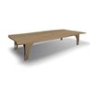Natural Pod™ Reach - Table - Curved Sides - Adjustable Leg in Fusion Maple - 96"W x 48"D - S Legs