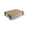 Natural Pod REACH-Table-Curved Sides-Adjustable Leg-Fusion Maple-60"Wx48"D-S Legs