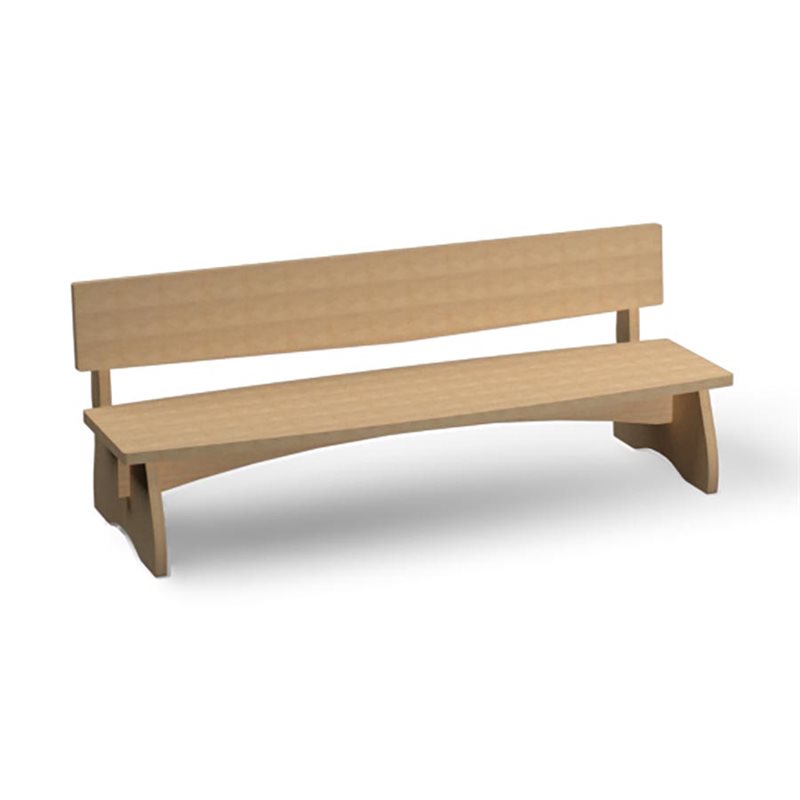 Natural Pod™ Share - Banc - avec dossier - 44'' L x 12'' P x 08'' H