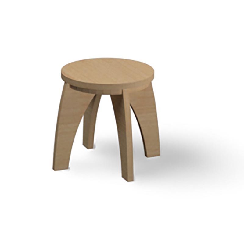 Tabouret Unity Natural Pod™ - 14-1 / 2" l x 14-1 / 2" P x 12" H