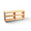 Étagère à feuilles persistantes Natural Pod™ - Série 15 - Droite avec roulettes - 48" L x 15" P x 24" H