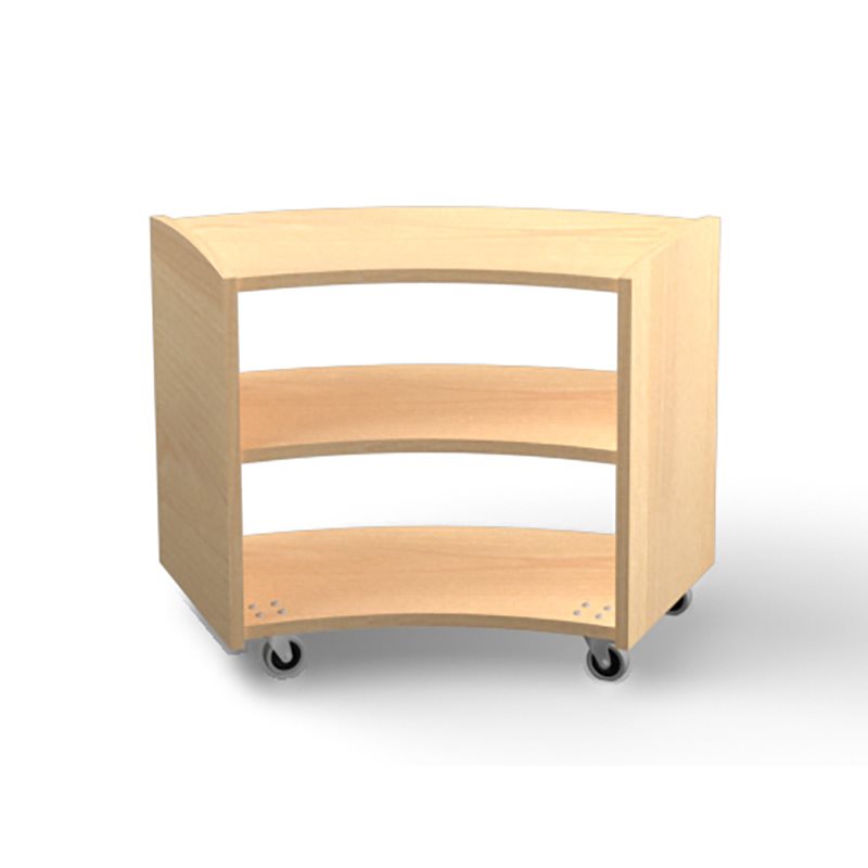 Étagère à feuilles persistantes Natural Pod™ - Série 15 - Courbée avec roulettes - 32" L x 15" P x 24" H Étagère à feuilles persistantes Natural Pod™ - Série 15 - Courbée avec roulettes - 32" L x 15" P x 24" H