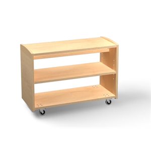 Étagère Evergreen Natural Pod™ - Série 15 - Droite avec roulettes - 32" L x 15" P x 24" H