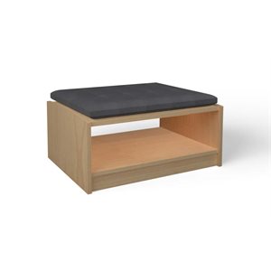 Natural Pod EVERGREEN-Shelf-24 Series-Straight-Cushion Charcoal 32"Wx24"Dx14"H