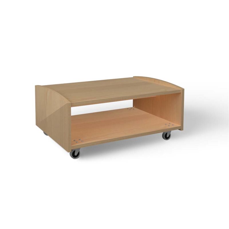 Natural Pod EVERGREEN-Shelf-24 Series-Straight-with Castors-32"Wx24"Dx14"H