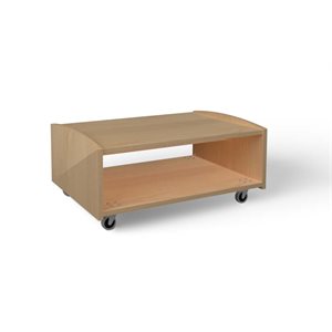 Natural Pod EVERGREEN-Shelf-24 Series-Straight-with Castors-32"Wx24"Dx14"H