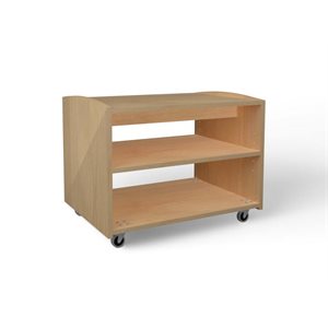 Natural Pod EVERGREEN-Shelf-24 Series-Straight-with Castors-32"Wx24"Dx24"H