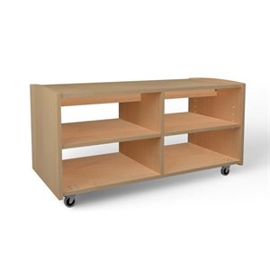 Natural Pod EVERGREEN-Shelf-24 Series-Straight-with Castors-48"Wx24"Dx24"H