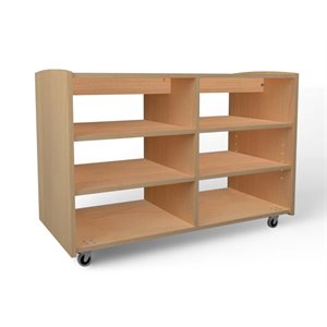 Natural Pod EVERGREEN-Shelf-24 Series-Straight-with Castors-48"Wx24"Dx32"H