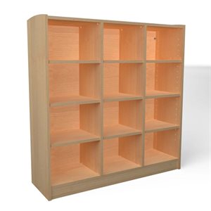 Natural Pod COLLECT - Cubby - 12 - with Back - 47"W x 14"D x 47"H