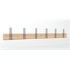 Natural Pod COLLECT Coat Rack-4' Maple-6 Acrylic Hooks-47" L