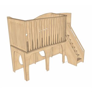 Wonder - Loft - Holly's - Loft with Stairs - 116 ''W x 64 ''D x 93 ''H