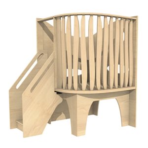 Natural Pod™ Wonder - Loft - Alana's - Loft with Stairs - 67 ''W x 48 ''D x 79 ''H