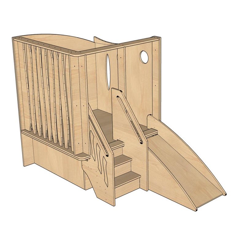 Natural Pod™ Wonder - Loft - Rick's - Rampe et escalier - 47'' L x 57'' P x 60'' H Natural Pod™ Wonder - Loft - Rick's - Rampe et escalier - 47'' L x 57'' P x 60'' H