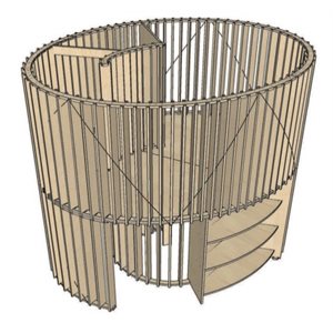 Natural Pod™ Wonder - Loft - Cabane dans les arbres - Escalier - ''L x ''P x ''H