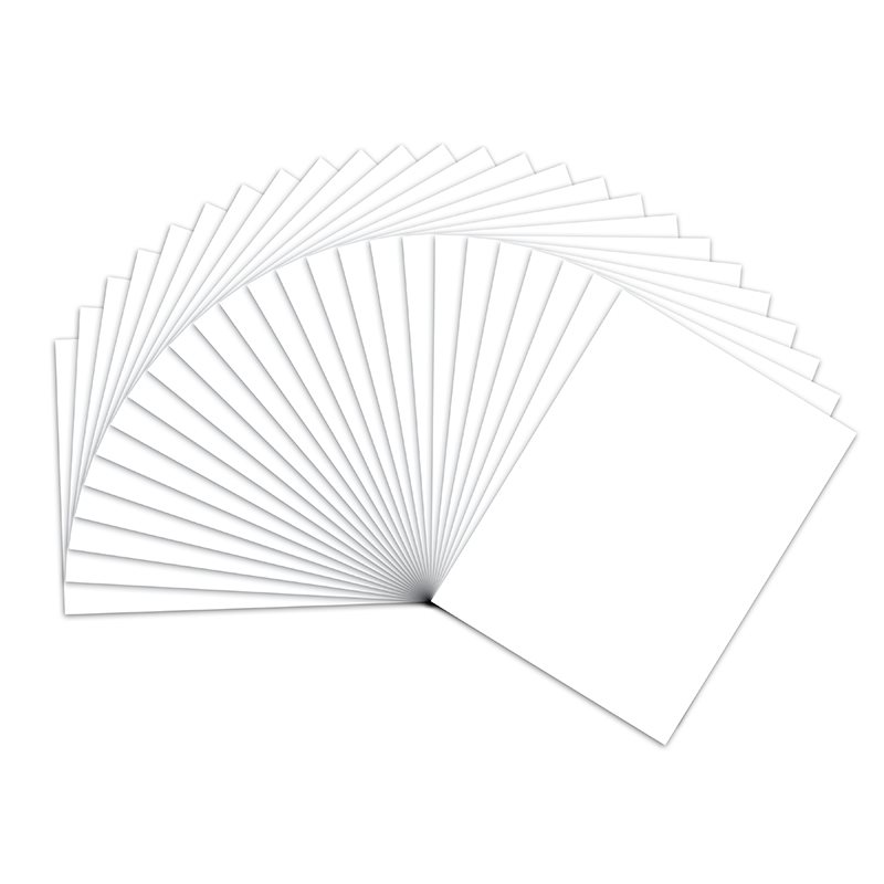 Construction Paper - 12" x 18" - White
