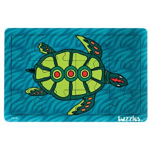 Canadian Indigenous Turtle 12-Piece Tray Puzzle
