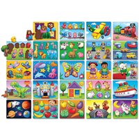 Bibliothèque de puzzles préscolaires Wintergreen avec support