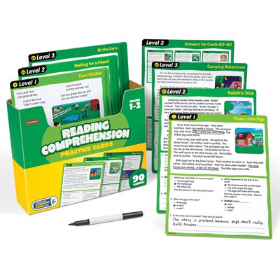 Reading Comprehension Practice Cards Gr. 1-2