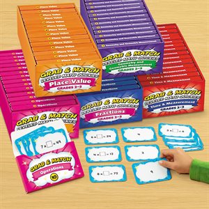 Grab & Match Math Quickies - Gr 2-3 - Set of 5