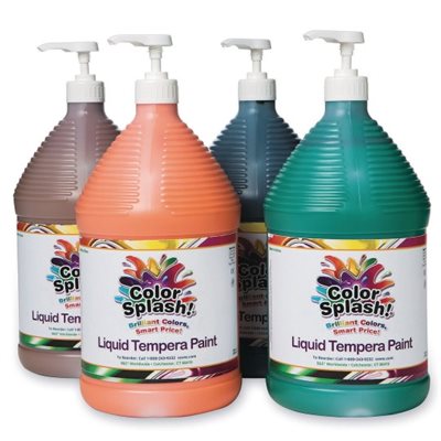 Color Splash!® 128 oz. Peinture Tempera Liquide - Ensemble B - Ensemble de 4 Color Splash!® 128 oz. Peinture Tempera Liquide - Ensemble B - Ensemble de 4