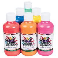Colour Splash Fluorescent Paint Pk / 6