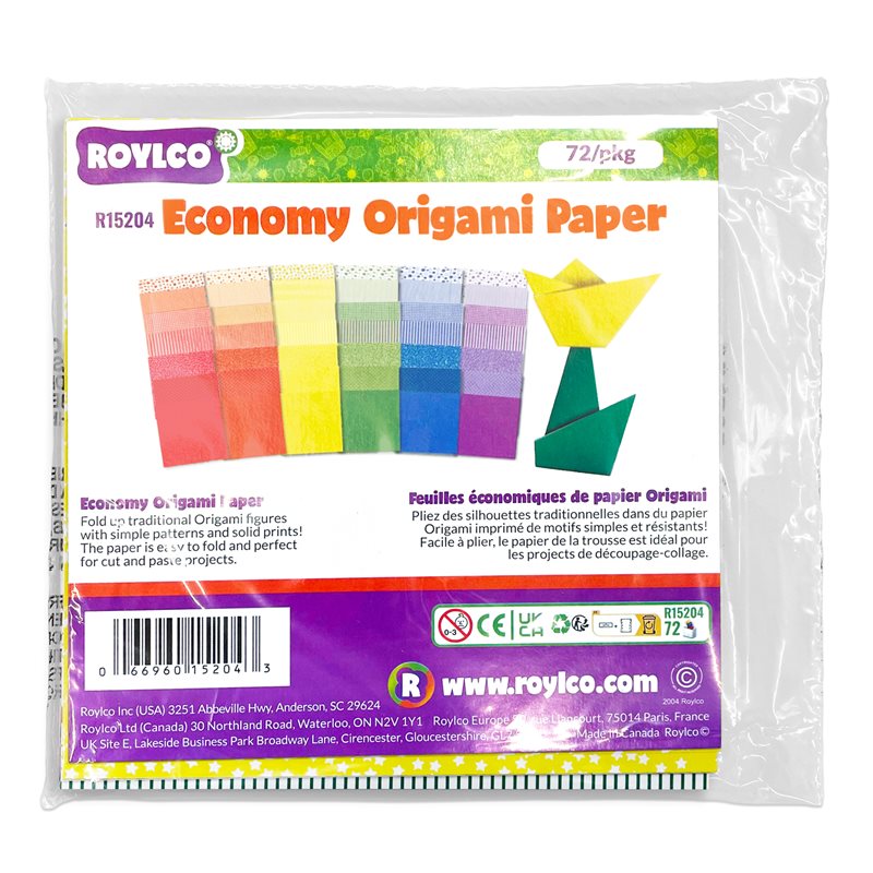 Economy Origami Paper - Pack of 72
