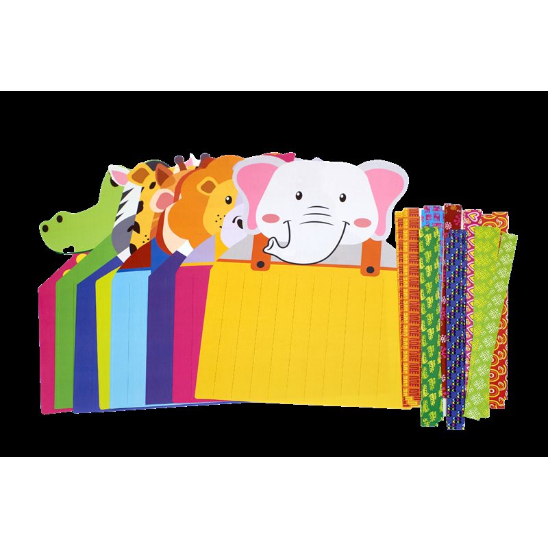 Tapis tissés à motifs d'animaux africains - Lot de 24 Tapis tissés à motifs d'animaux africains - Lot de 24