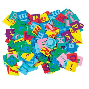 Blocs de collage alphabet - Paquet de 2 000