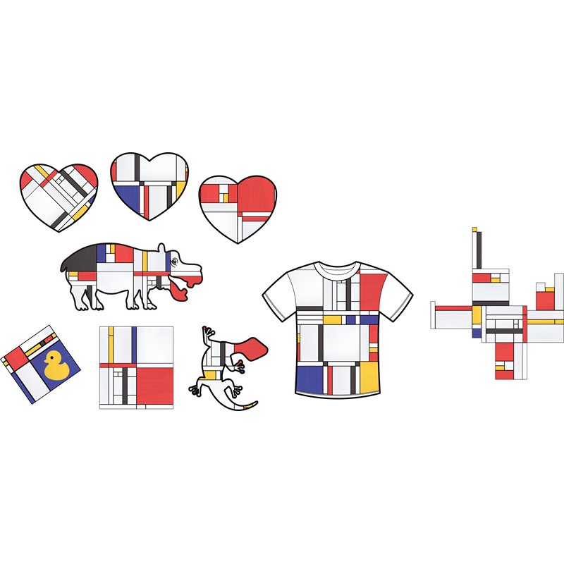 Mondrian Mosaics - Pack of 1,500 Mondrian Mosaics - Pack of 1,500