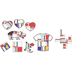 Mosaïques Mondrian - Paquet de 1 500