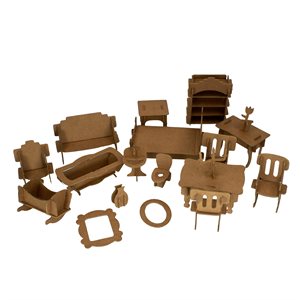 Meubles de maison de poupée à décorer - 20 projets