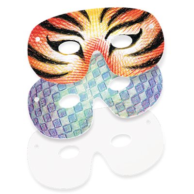Colour-In Masks - Pack of 40
